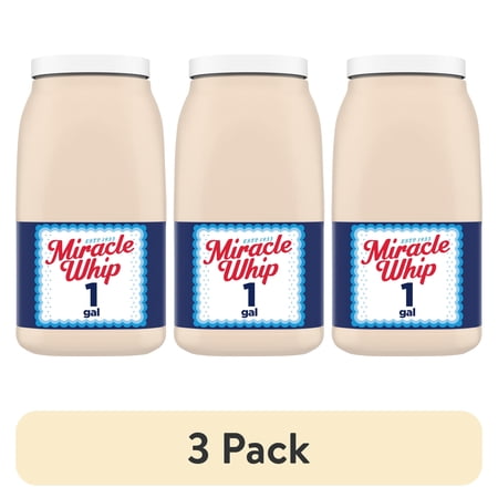 (3 pack) Miracle Whip Mayo-like Dressing Jug, 1 gal