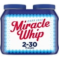 thumbnail image 1 of (3 pack) Miracle Whip Mayo-like Dressing, for a Keto and Low Carb Lifestyle, 30 fl oz Jar, 1 of 22