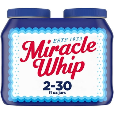 (3 pack) Miracle Whip Mayo-like Dressing, for a Keto and Low Carb Lifestyle, 30 fl oz Jar
