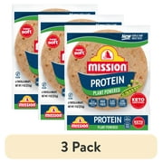 (3 pack) Mission Protein Tortilla Wraps, 6 Count