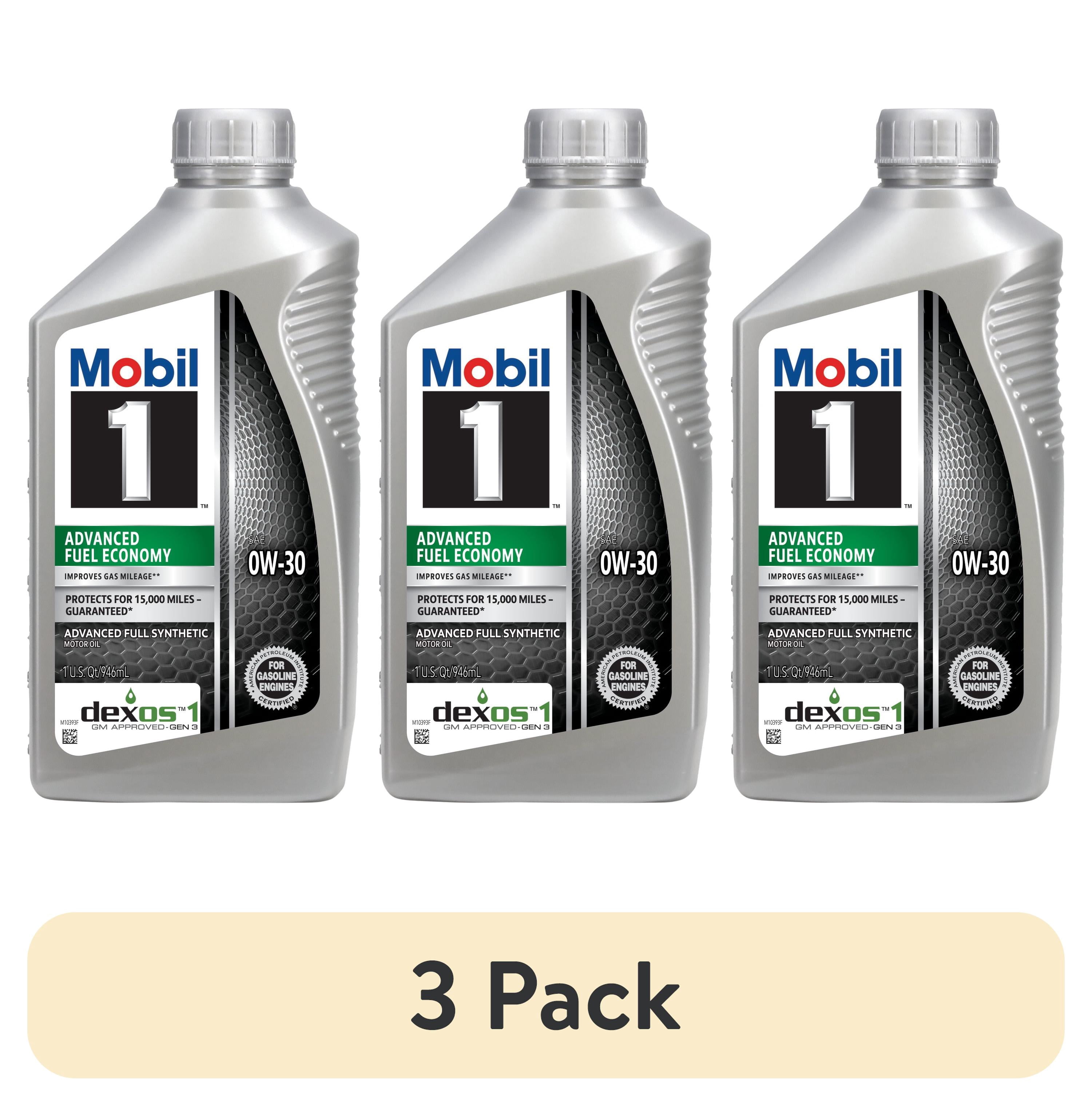 Mobil 1 Advanced Fuel Economy Full Synthetic Motor Oil 0W-30, 1