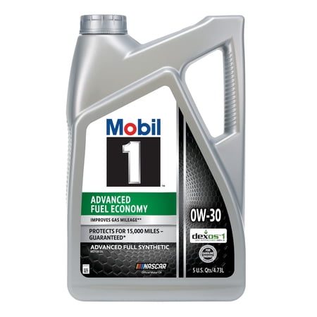 (3 pack) Mobil 1 Advanced Fuel Economy Full Synthetic Motor Oil 0W-30, 5 Quart (Pack of 3)