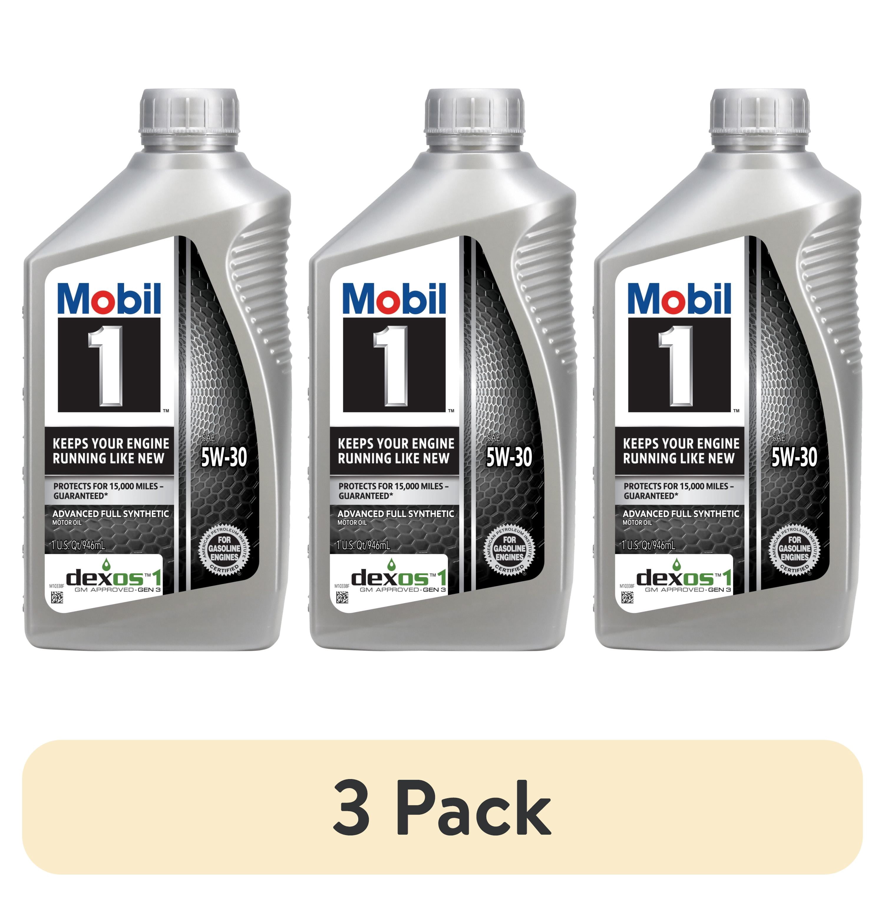 Mobil 1 Advanced Full Synthetic Motor Oil 5W-30, 1 Quart, Up to
