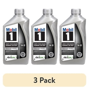 (3 pack) Mobil 1 Advanced Full Synthetic Motor Oil 5W-30, 1 Quart