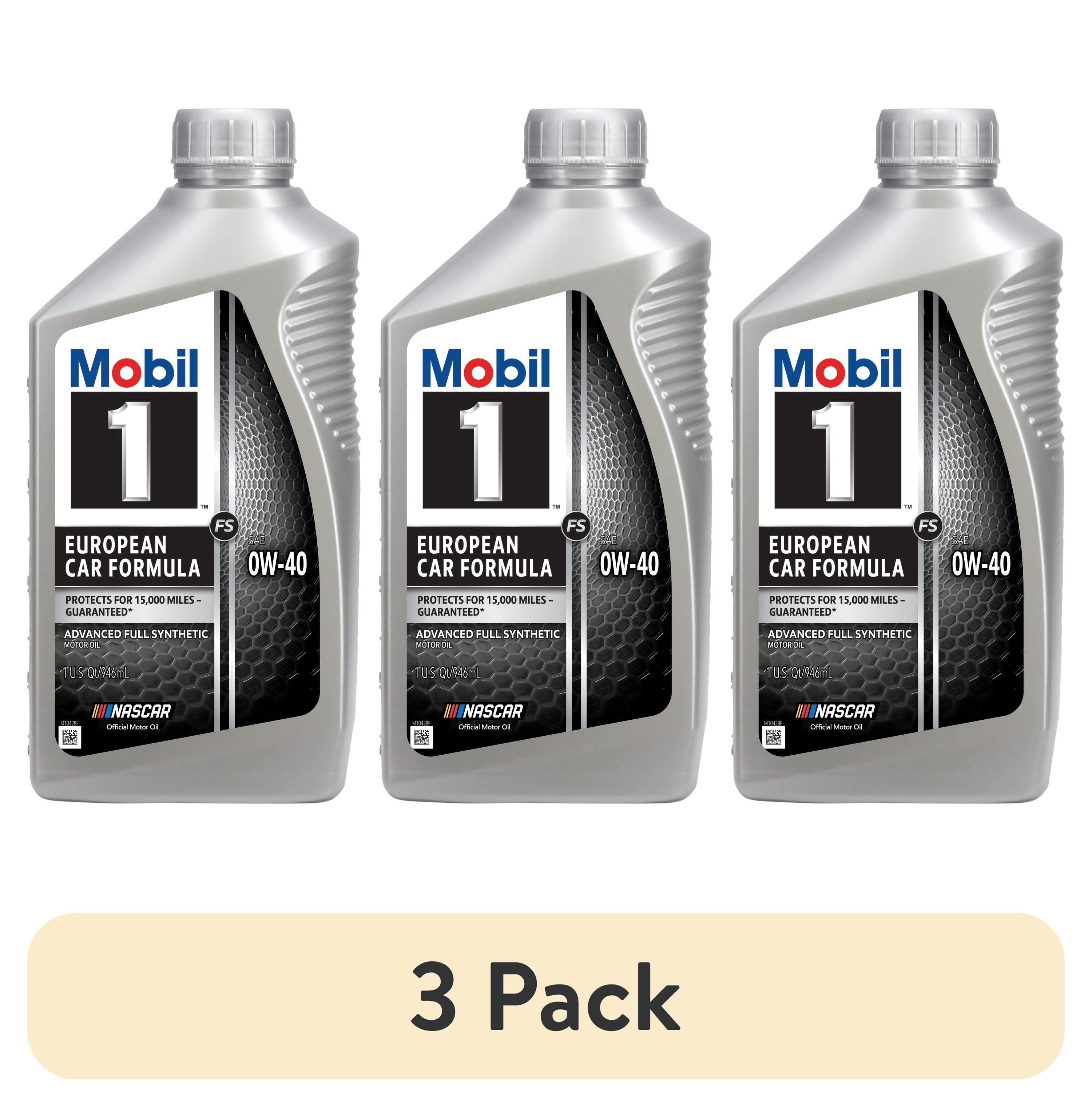 3 pack) Mobil 1 FS European Car Formula Full Synthetic Motor Oil
