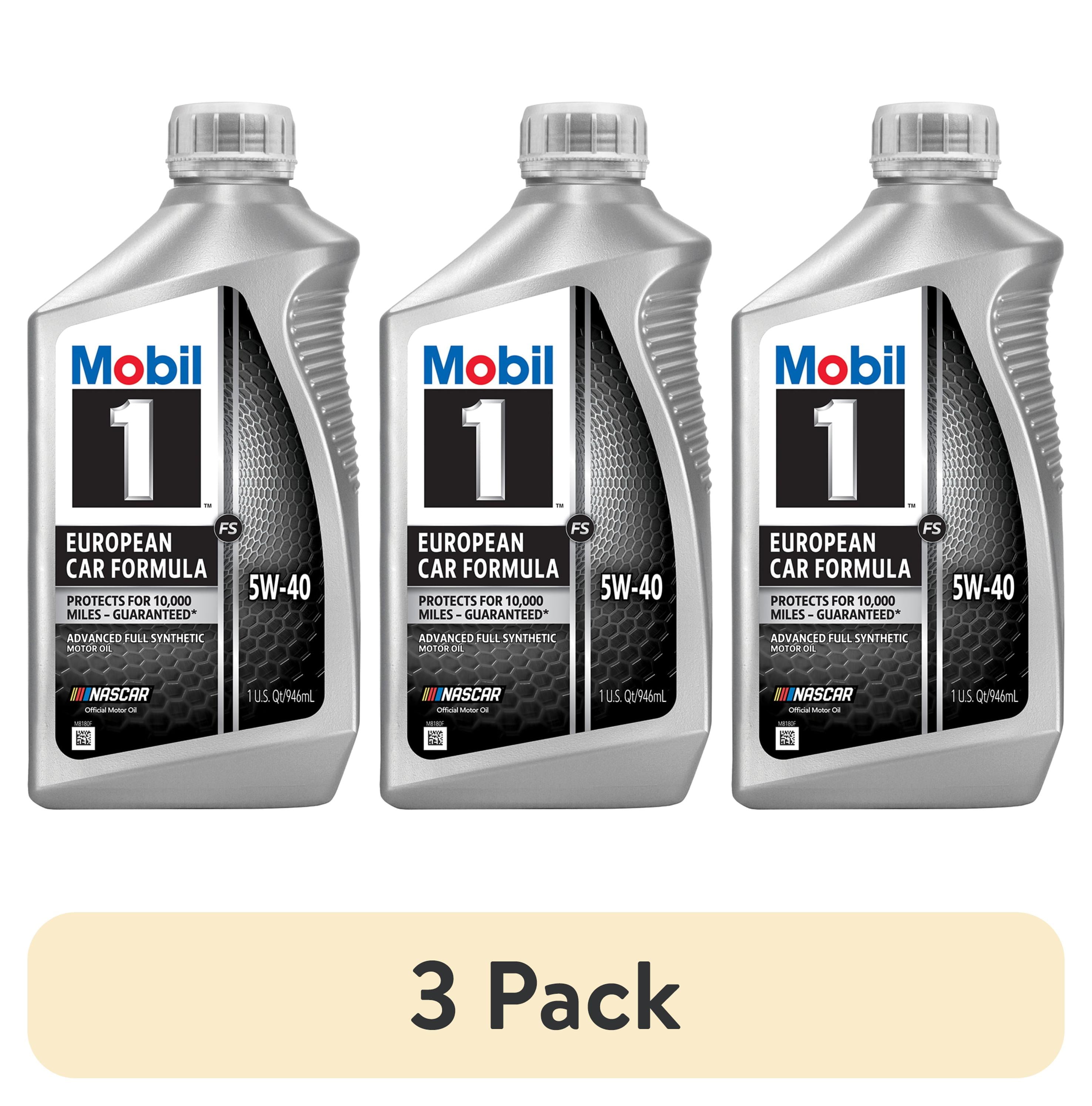 3 pack) Mobil 1 FS European Car Formula Full Synthetic Motor Oil