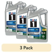 3 pack Mobil 1 Hybrid 0W-20, 5 Quart
