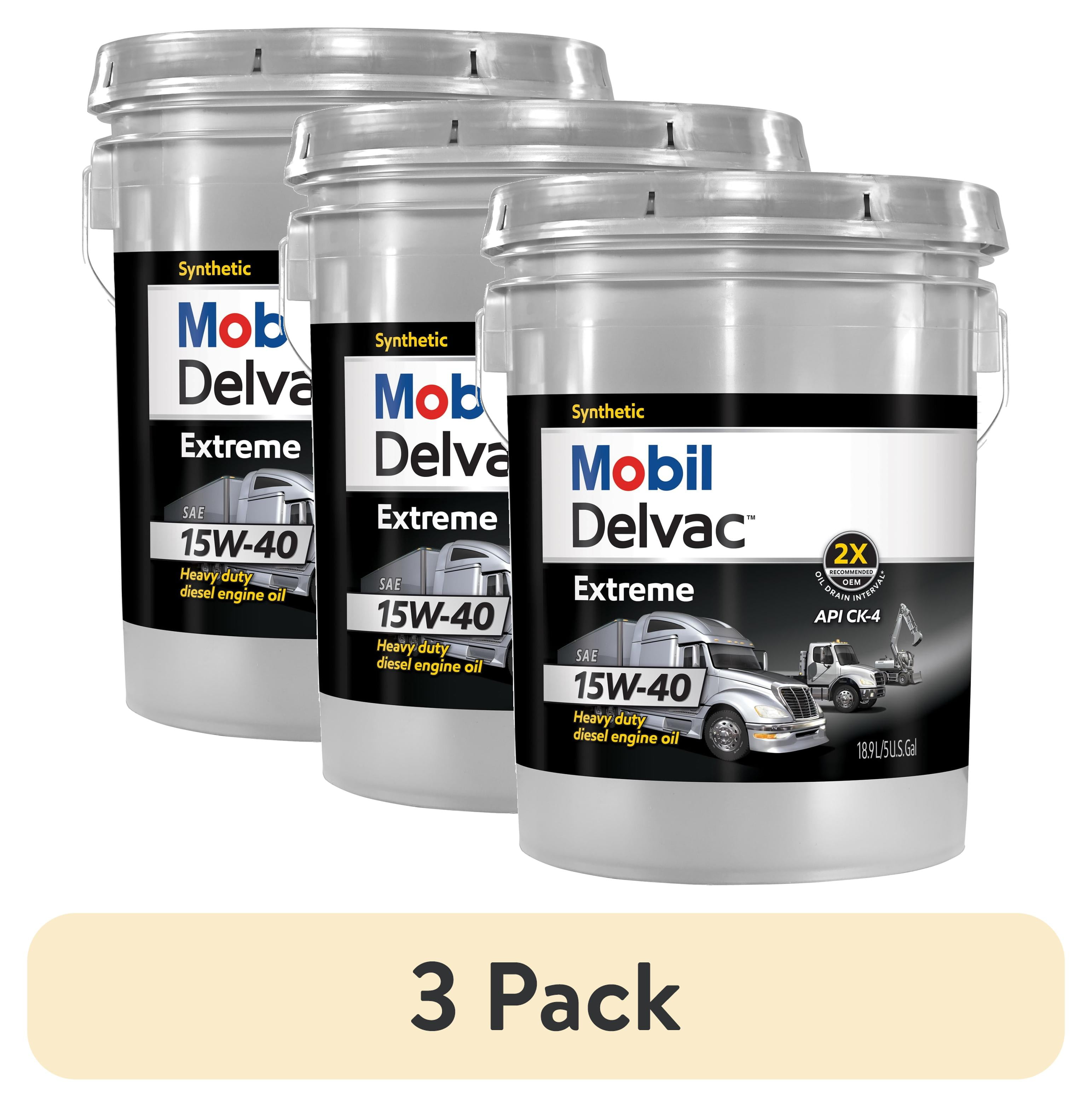3 pack) Mobil Delvac Extreme Heavy Duty Full Synthetic Diesel