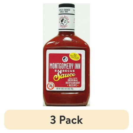 (3 pack) Montgomery Inn Barbecue Sauce, 28 oz