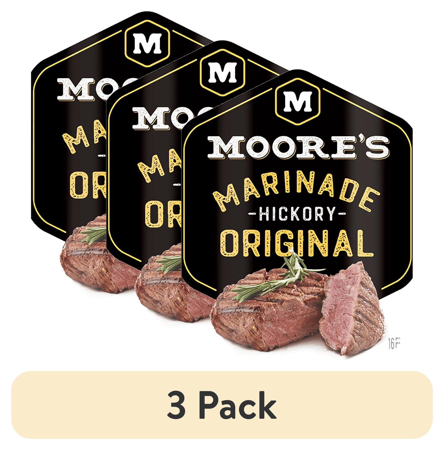 (3 pack) Moore's Marinade: Hickory Original, 15 Fl Oz