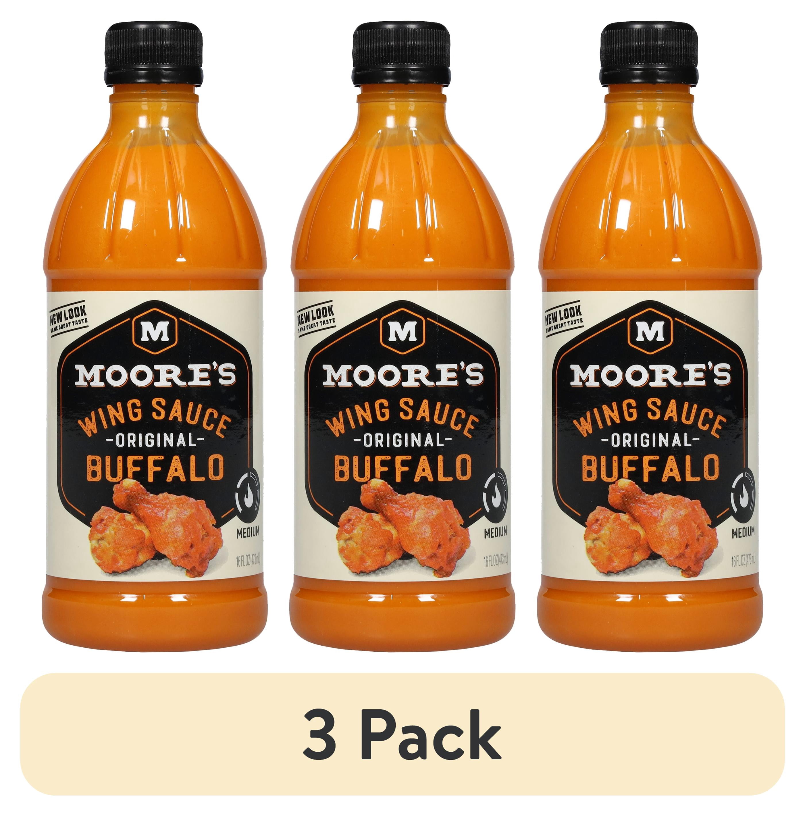 (3 pack) Moore's Original Buffalo Wing Sauce, 16 fl oz