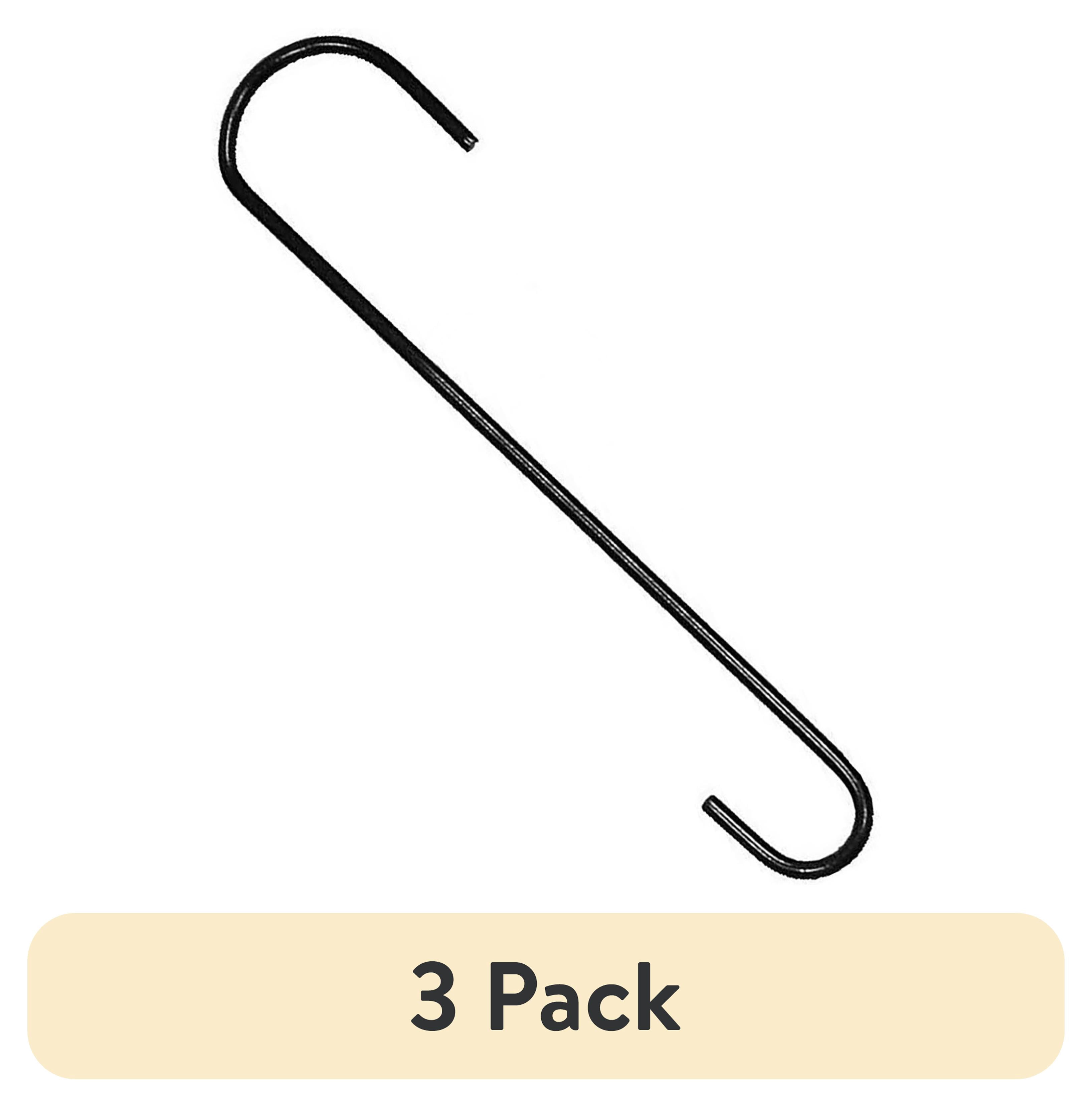 (3 pack) More Birds 12 in Bird Feeder Extension Hook, Steel Hook for Hangers and Feeders