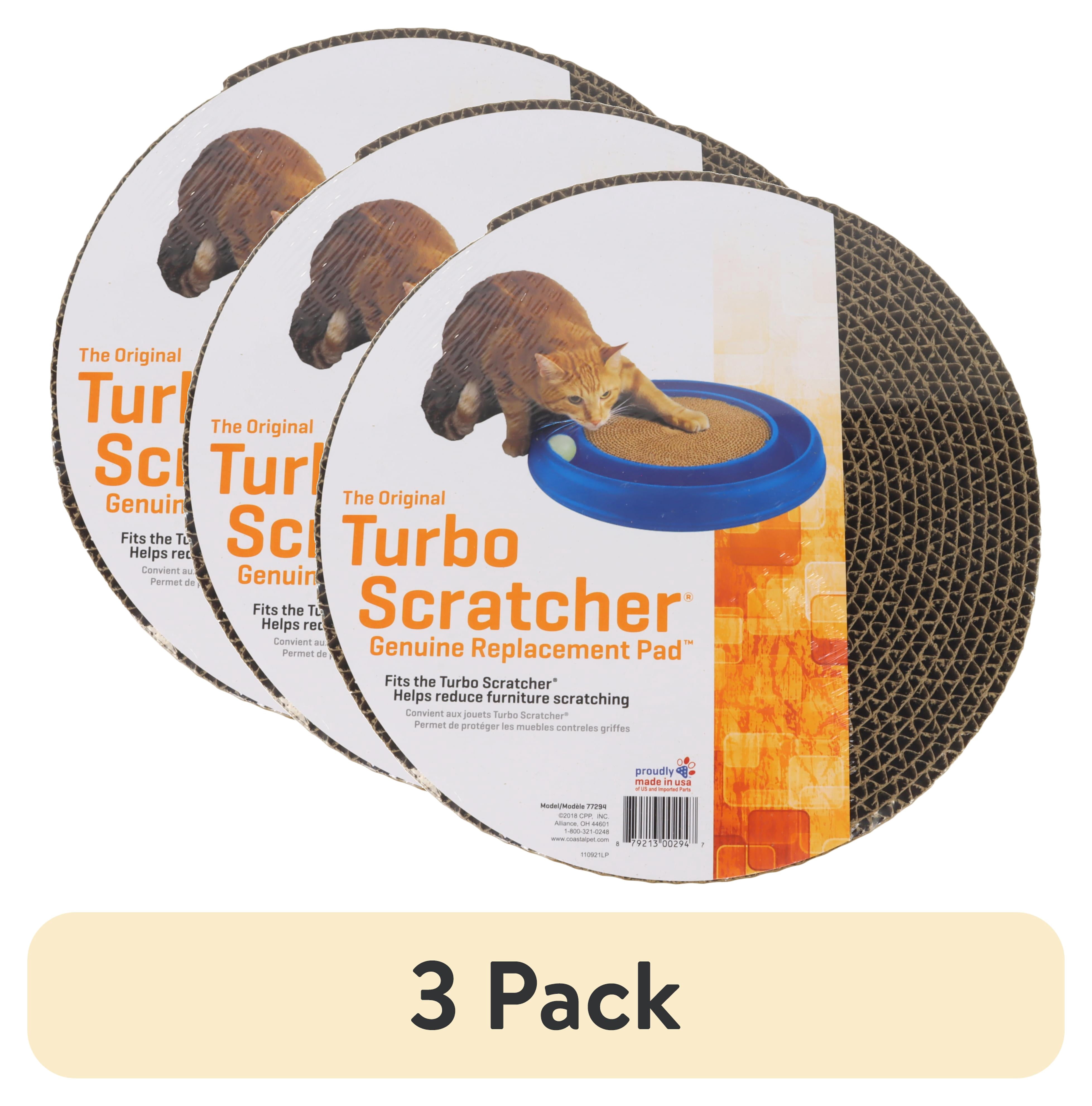 (3 pack) Morovilla Turbo Scratcher Replacement Pad Recycled Cardboard