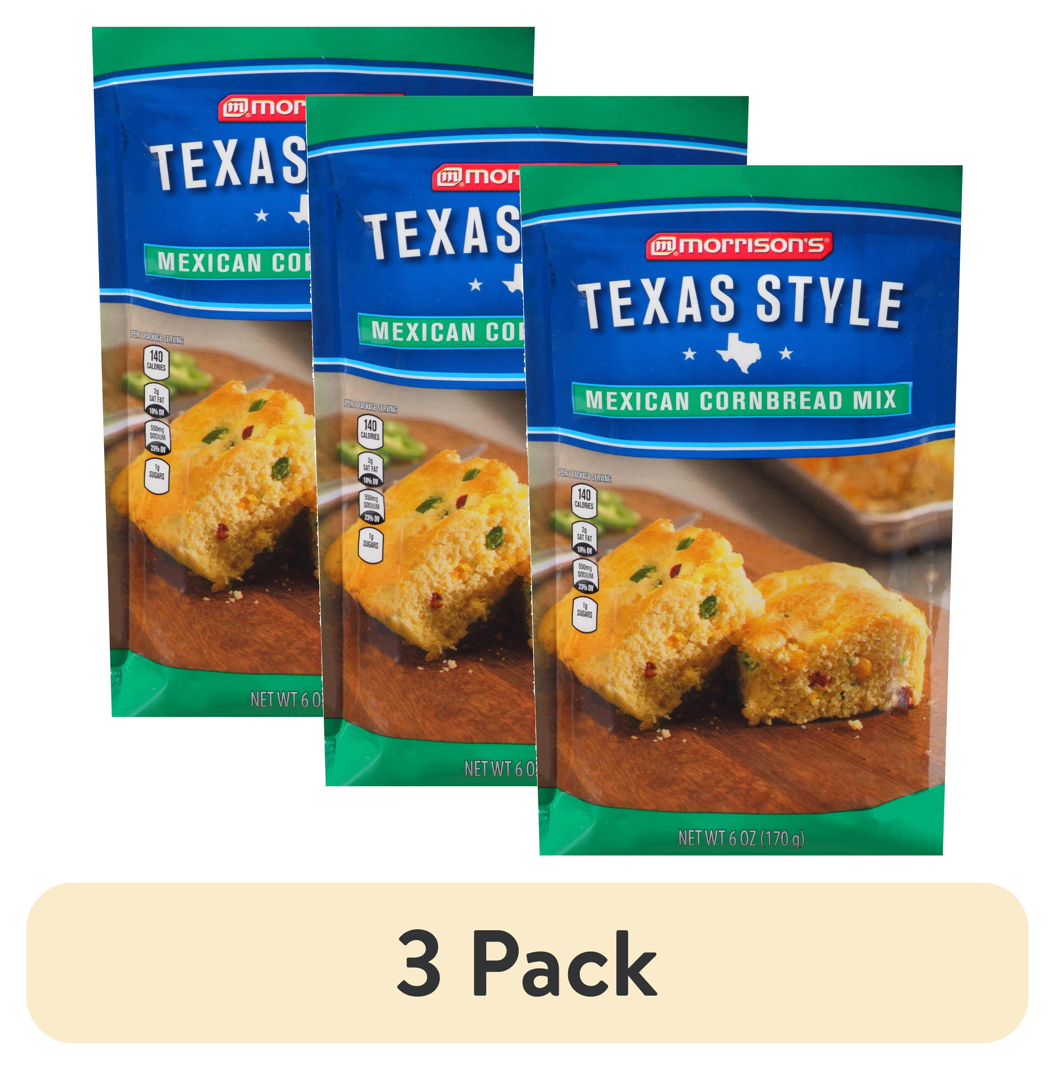 (3 pack) Morrison's® Texas Style Mexican Cornbread Mix 6 oz. Pouch