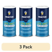 (3 pack) Morton Lite Salt, Low Sodium Salt Alternative, 11 oz
