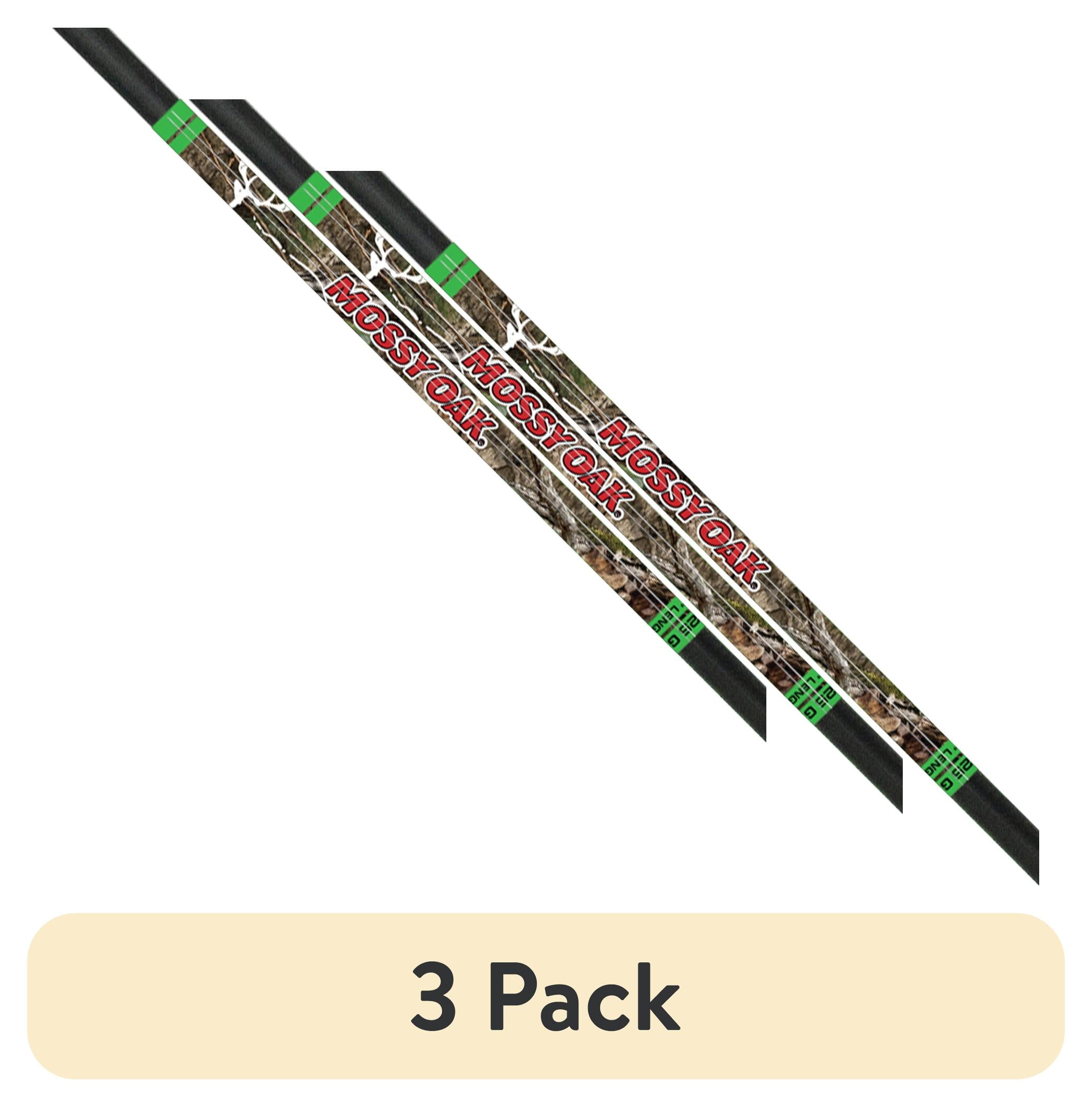 Mossy Oak 20 Inch Carbon Crossbow Bolts 3 Pack with Halfmoon Nock
