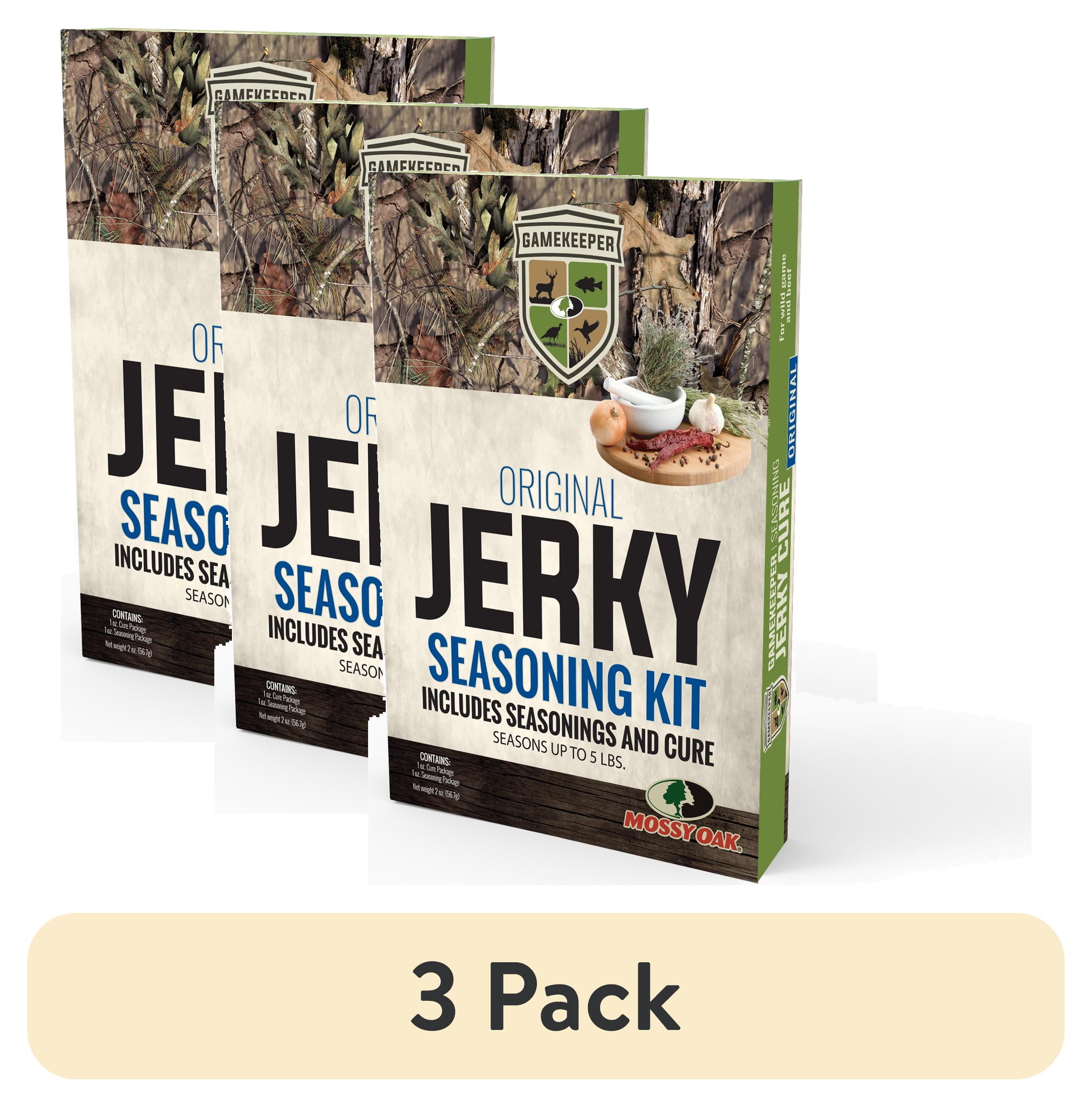 (3 pack) Mossy Oak Original Jerky Seasoning, 2 oz, Makes 5lbs