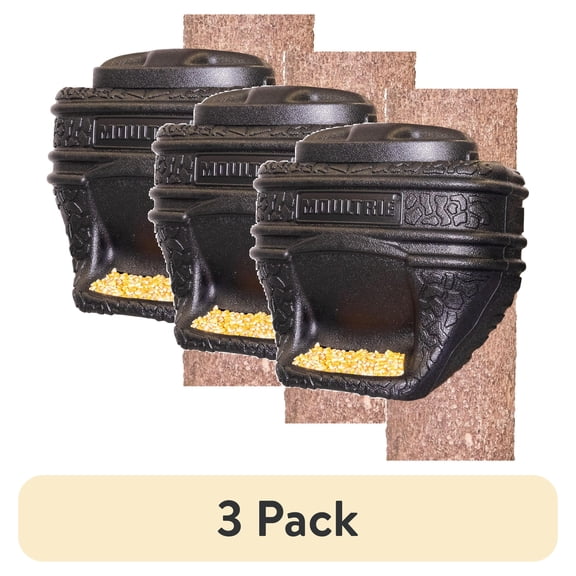 (3 pack) Moultrie 40lb. Feed Bin. - Easy Fill Gravity Feeder - 6 Gallon Capacity
