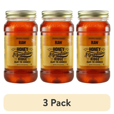(3 pack) Naturally Healthy Raw Honey 32 oz