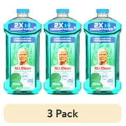 (3 pack) Mr. Clean 2X Concentrated Floor Cleaner, All Purpose Cleaner, Mop Soap, Meadows & Rain, 41 fl oz