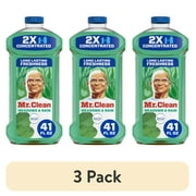 (3 pack) Mr. Clean 2X Concentrated Multi Surface, All Purpose Cleaner, Febreze Meadows & Rain Scent, 41 fl oz