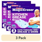 3 pack Mr. Clean Magic Eraser Sponge, Kitchen Grease, Clean Scent, 3 Count