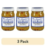 (3 pack) Mrs. Campbell's Sweet Chow Chow Relish, Gluten Free, 16 OZ