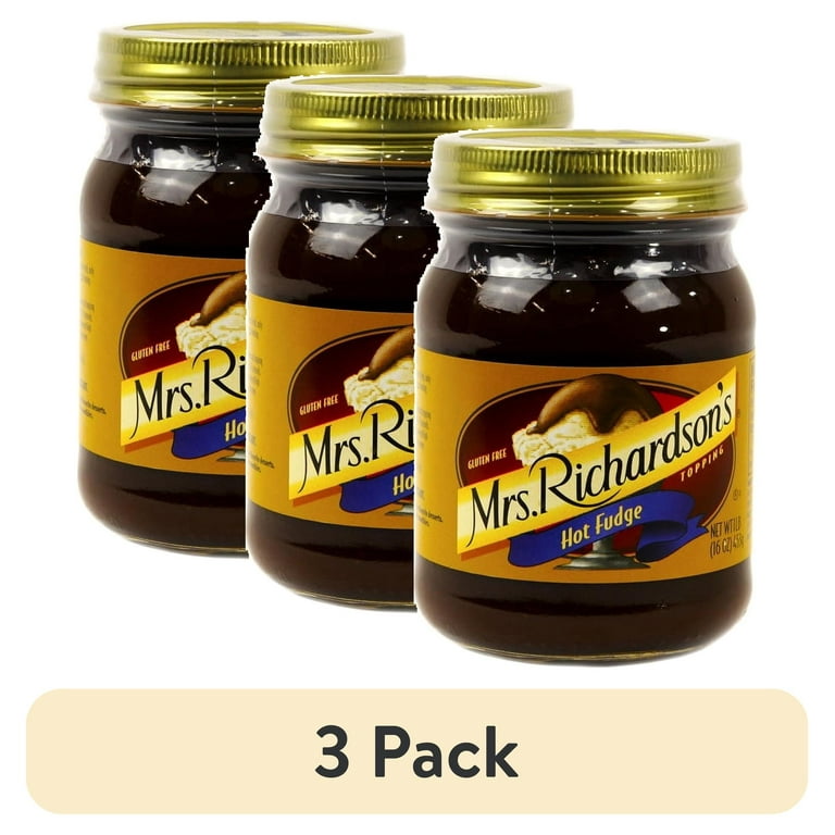 3 pack) Mrs. Richardson's Hot Fudge Topping 15.5 oz - Walmart.com