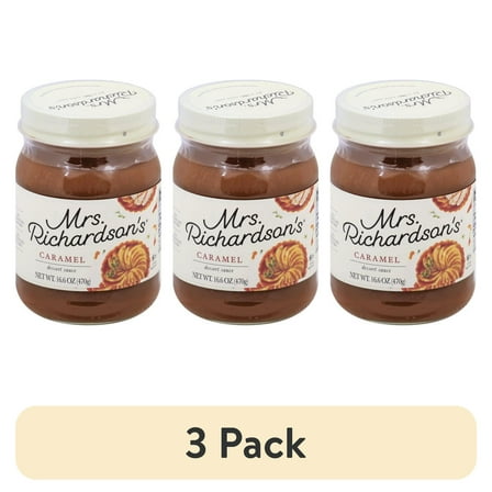(3 pack) Mrs. Richardson's, Topping Caramel, 16.6oz
