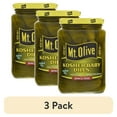 thumbnail image 1 of (3 pack) Mt. Olive Kosher Baby Dill Pickles, 24 fl oz Jar, 1 of 7