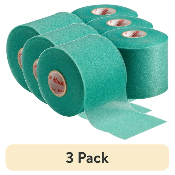 (3 pack) Mueller MWrap Pretaping Underwrap, Green, 2 Pack, 2.75" x 21.4 yd each