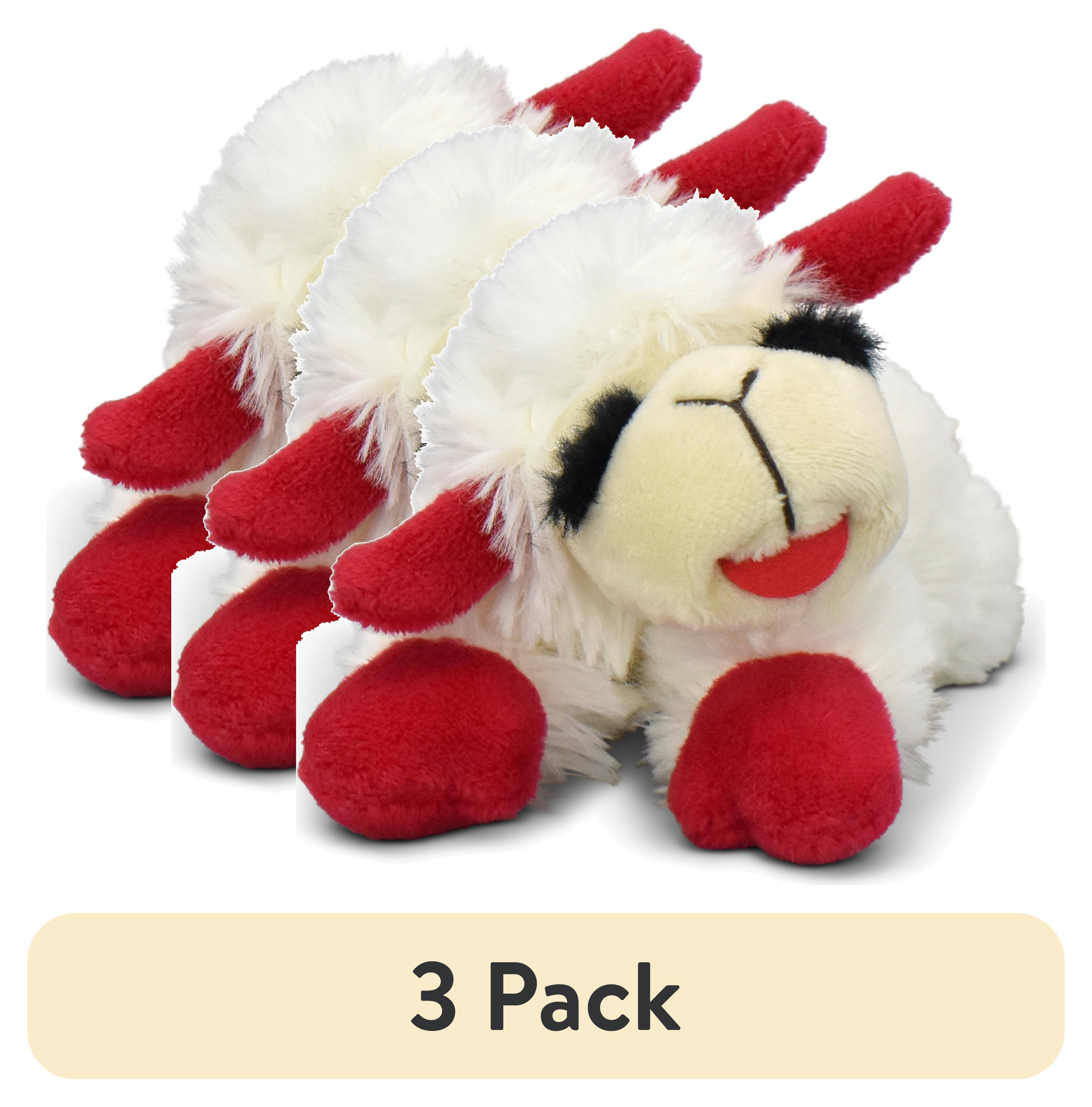 Multipet Lamb Chop Plush Dog Toy with Squeaker, Small - Walmart.com