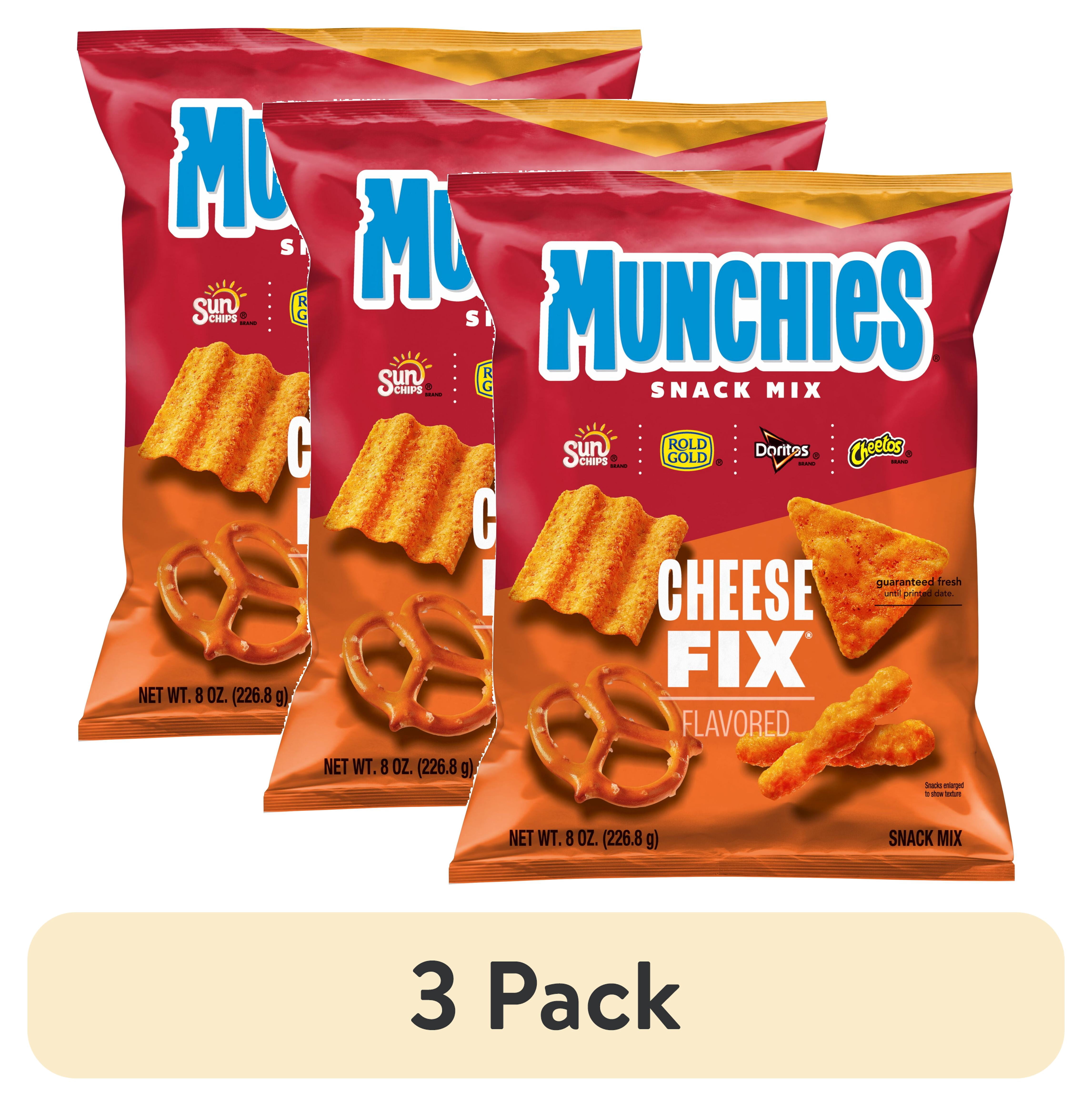 (3 pack) Munchies Cheese Fix Snack Mix, 8 Ounce Bag
