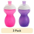 thumbnail image 1 of (3 pack) Munchkin® Click Lock™ Bite Proof Infant Sippy Cup, 9 oz, Pink/Purple, Unisex, 2 Pack, 1 of 7