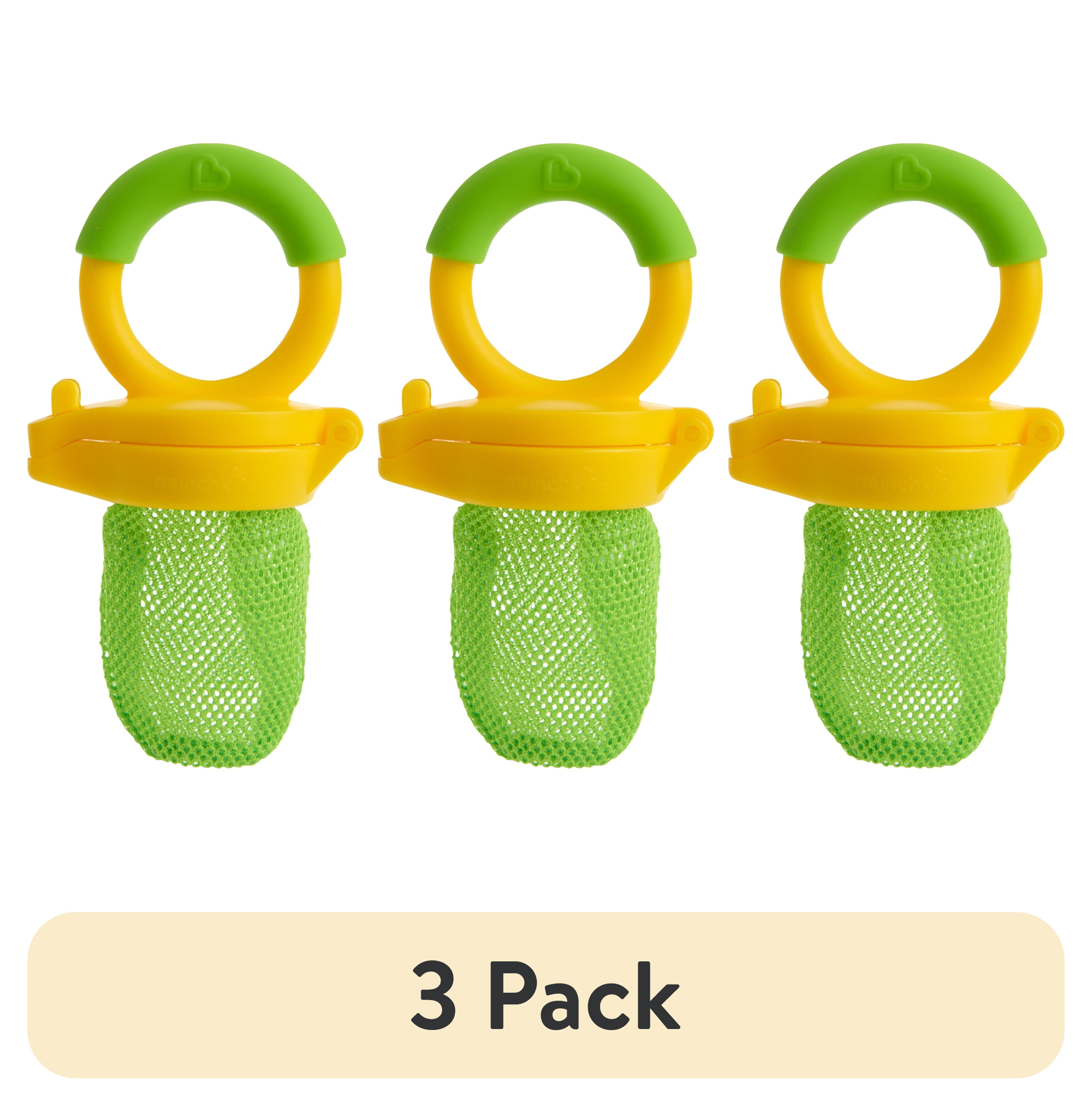 (3 pack) Munchkin Fresh Food Feeder, BPA-Free, 2 Pack, Coral/Purple