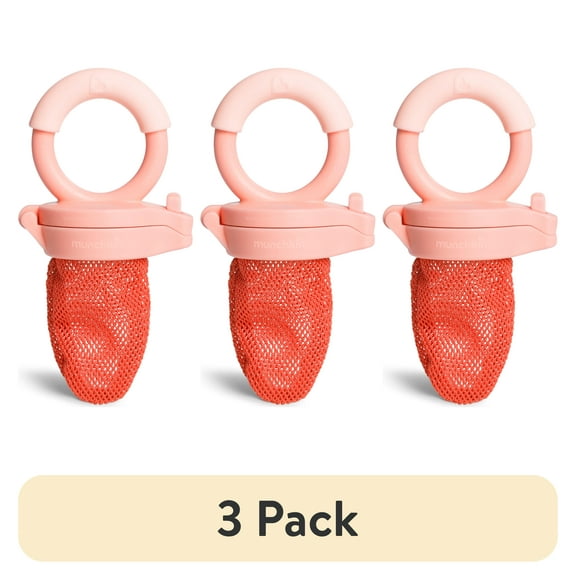 (3 pack) Munchkin® Fresh Food Feeder, Coral/Yellow, Unisex, 2 Pack