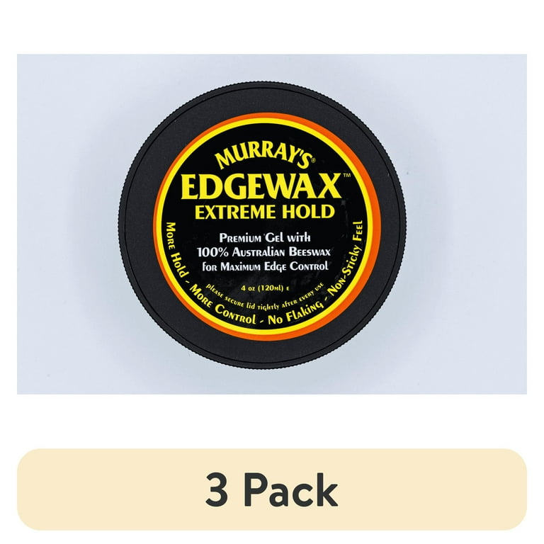 3 pack) Murray's Edgewax Extreme Hold Hair Gel, 4 oz., Unisex, No