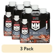 (3 pack) Muscle Milk Pro Advanced Nutrition Protein Shake, Knockout Chocolate, 11.16 fl oz Bottle