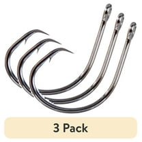 (3 pack) Mustad Demon Perfect Circle Hook (Black Nickel) - 5/0 10pc