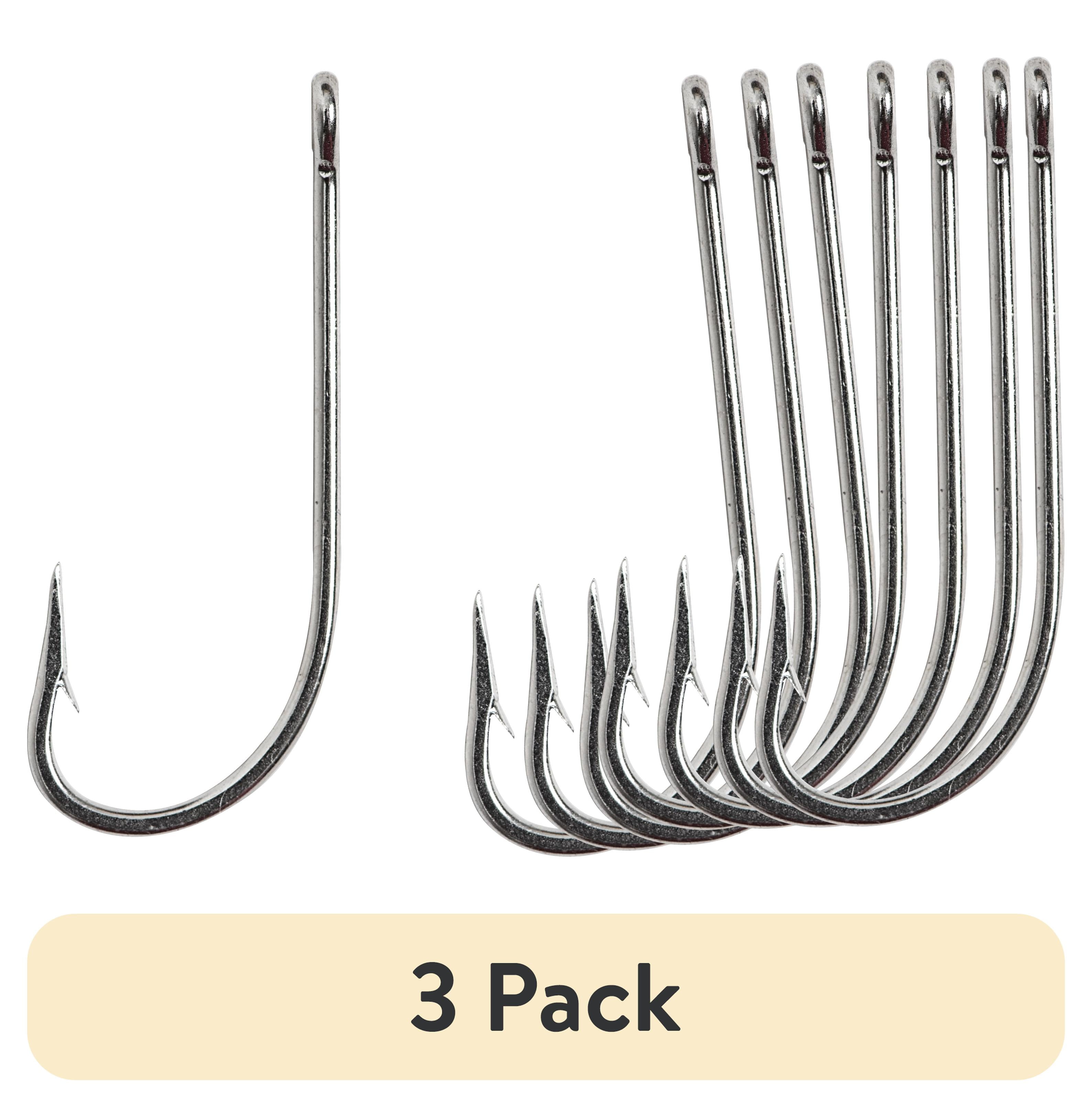 (3 pack) Mustad O'Shaughnessy Hook - Size: #6 (Duratin) 10pc