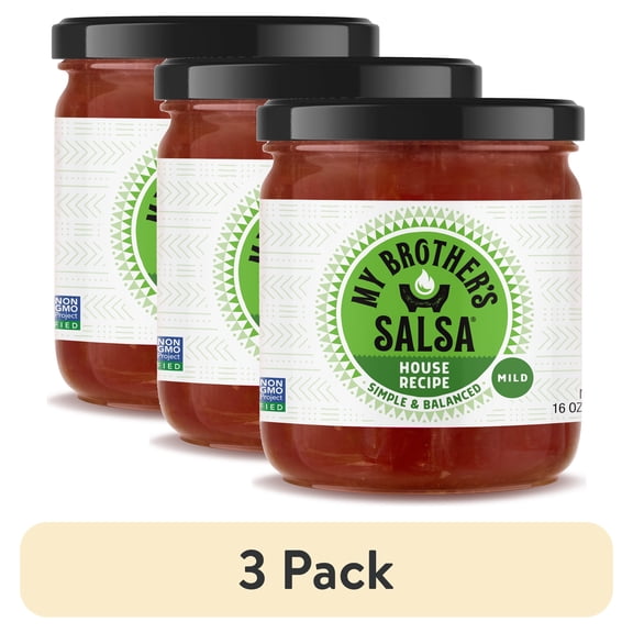 (3 pack) My Brother's Salsa: Mild 16 oz Smooth & Fresh Salsa