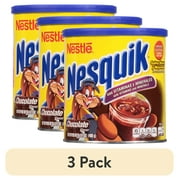 (3 pack) Nestle Nesquik Chocolate Flavor Instant Stir In Powder Mix, 14.1 oz Canister, 31 Servings