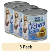 (3 pack) Nestle La Lechera Non-Fat Sweetened Condensed Milk, Fat Free, 14 oz Can