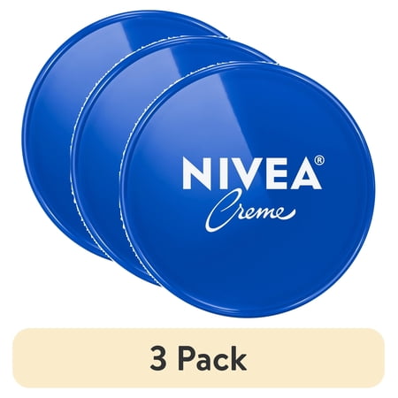 (3 pack) NIVEA Creme Body, Face and Hand Moisturizing Cream, Provitamin B5, Holiday Gifts, 13.5 oz