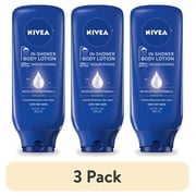 3 pack NIVEA Nourishing In Shower Lotion for Very Dry Skin, 24-Hour Body Moisturizer, 13.5 fl oz