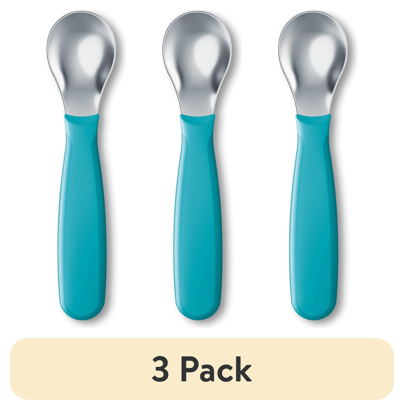 (3 pack) NUK Cutlery Toddler Baby Spoon, BPA Free, 3 Pack, Neutral