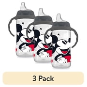 3 pack NUK Disney Mickey Mouse First Choice Large Learner Toddler Sippy Cup, 8+ Months, 10 oz