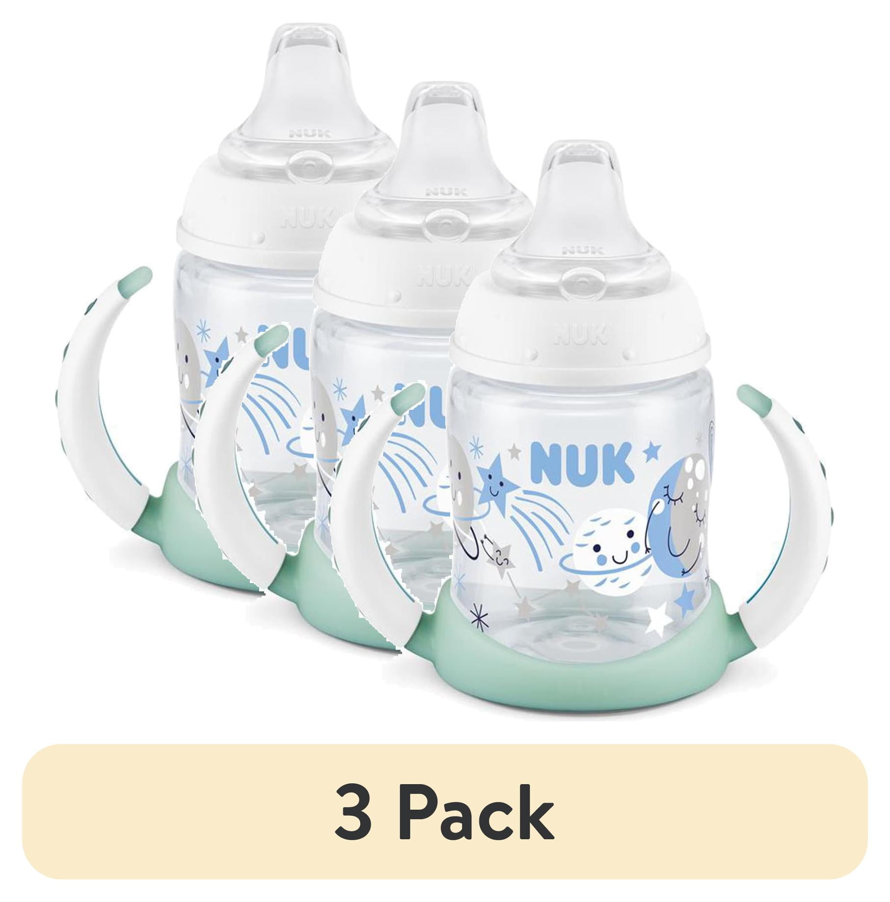 (3 pack) NUK First Choice Glow-in-the-Dark Learner Cup, 5 oz, 1 Pack
