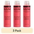 thumbnail interactive-video image 1 of (3 pack) NYX Professional Makeup Butter Gloss, Non-Sticky Lip Gloss, Sorbet, 0.27 Oz, 1 of 19