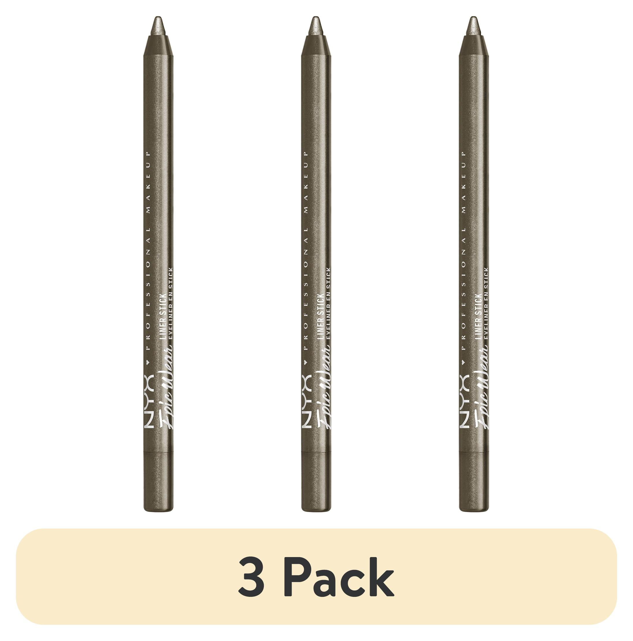 (3 pack) NYX Professional Makeup Epic Wear Liner Sticks, Long-Lasting Waterproof Eyeliner Pencil, All Time Olive, 1 Count